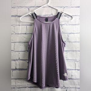Adidas Tank Top Active Wear Shirt Lavender/Purple Women's Size XS